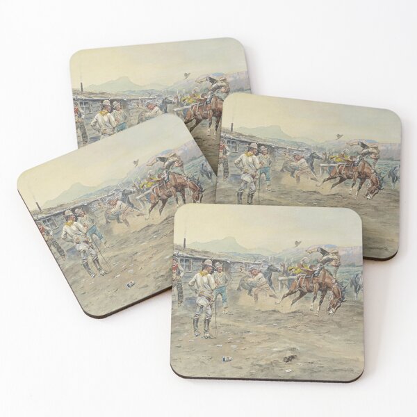 Item preview, The Tenderfoot | Charles Marion Russell | 1900 Wild West Cowboy Art designed and sold by CJET.