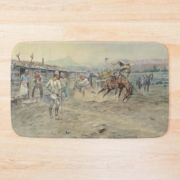 Item preview, The Tenderfoot | Charles Marion Russell | 1900 Wild West Cowboy Art designed and sold by CJET.