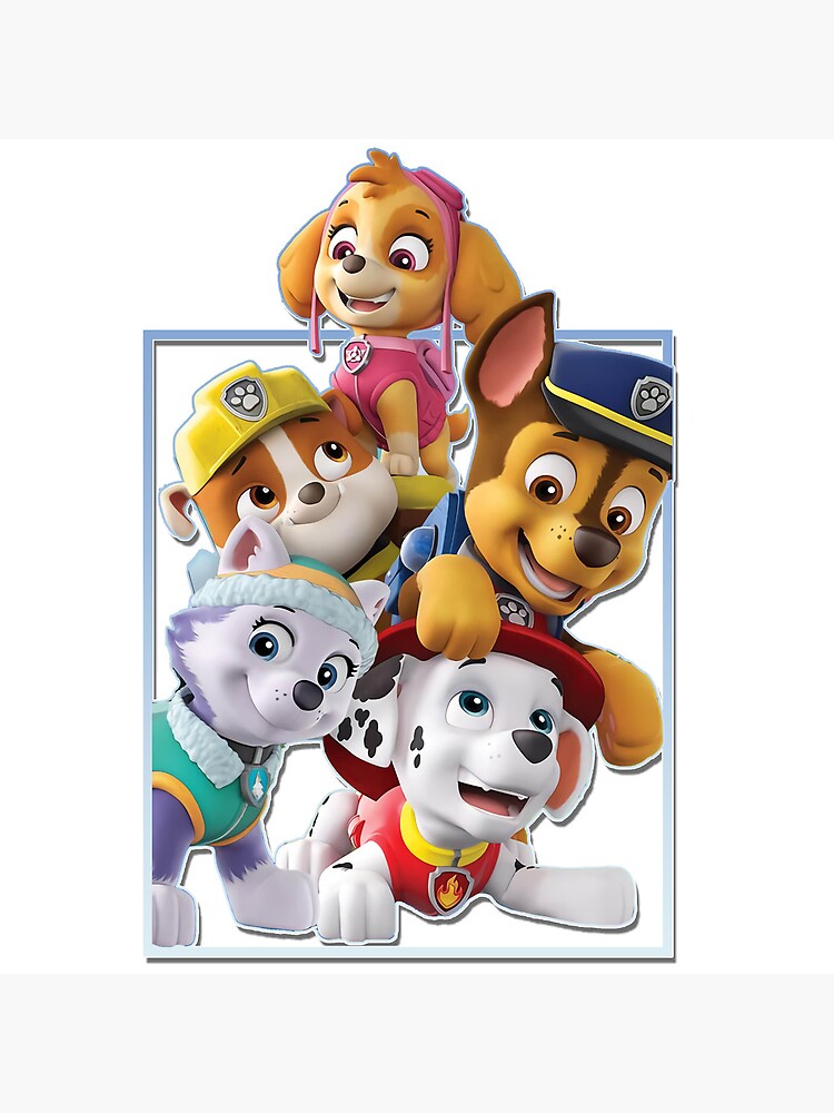 "PAW PATROL" Art Print for Sale by couplesigjhdh8 Redbubble