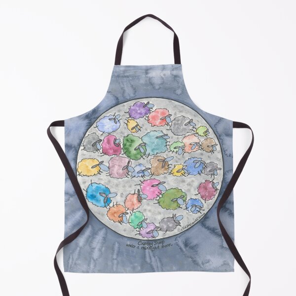 Item preview, Counting sheep under a midnight moon designed and sold by ChillonLeachArt.