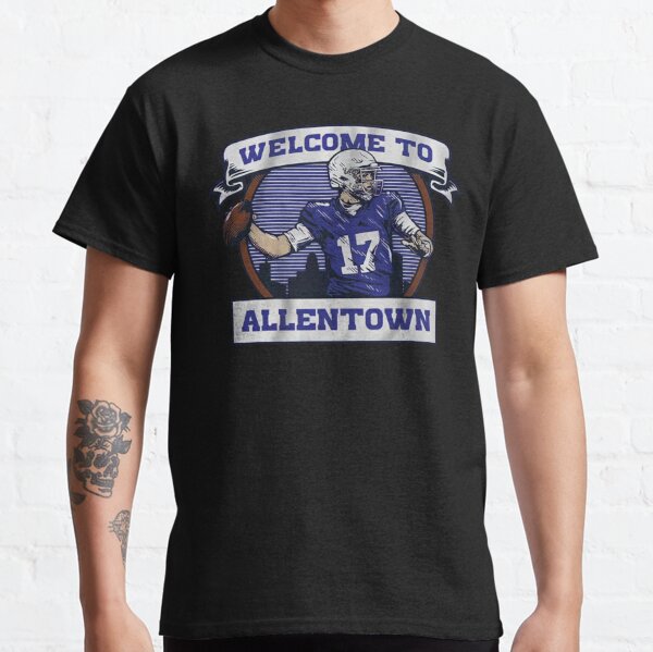 Men's Josh Allen Royal Buffalo Bills Welcome to Allentown T-Shirt