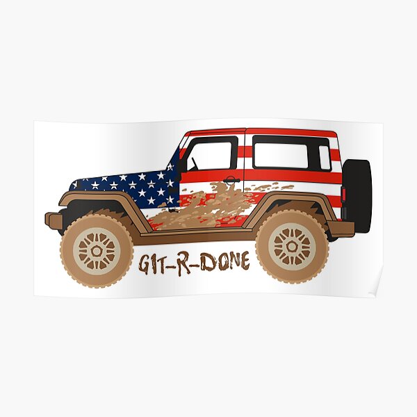 American Flag Jeep Posters for Sale | Redbubble