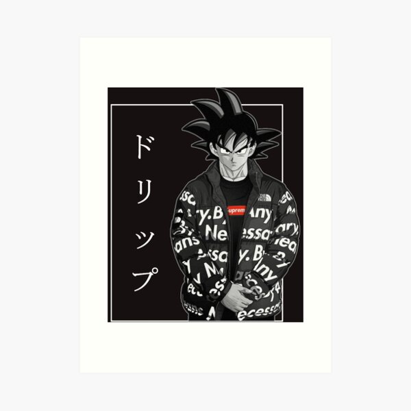 Goku Drip Classic T-Shirt Mounted Print for Sale by ANTHONYSA88