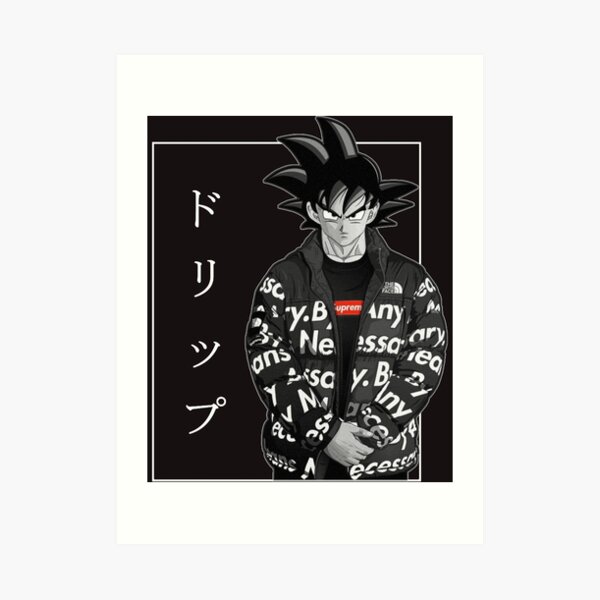 Goku Drip Classic T-Shirt Mounted Print for Sale by ANTHONYSA88