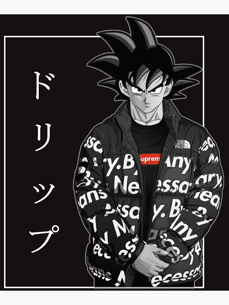 Goku Drip Classic T-Shirt Mounted Print for Sale by ANTHONYSA88