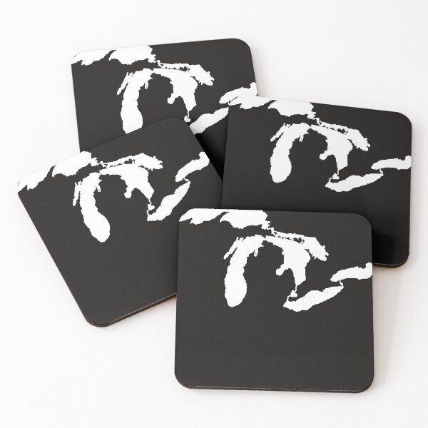Item preview, Great Lakes Outline - White Classic T-Shirt designed and sold by ANTHONYSA88.