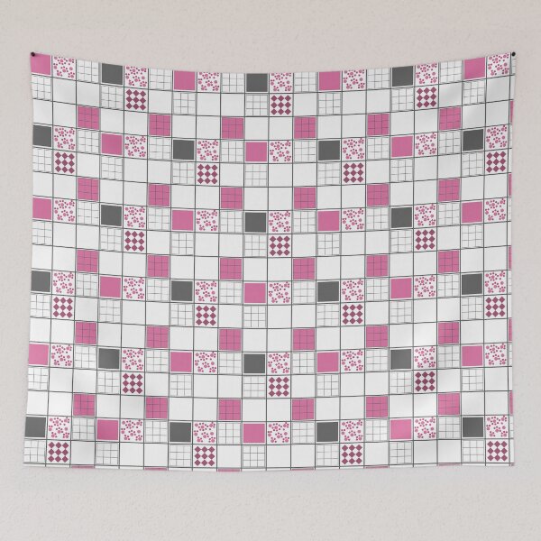 Item preview, Gray white pink geometric pattern . designed and sold by fuzzyfox.