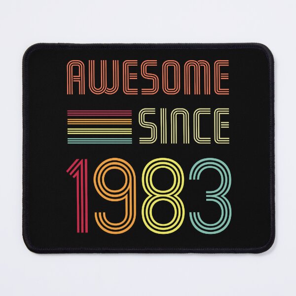 Item preview, Awesome Since 1983 39 years old Birthday Retro designed and sold by Mansn.