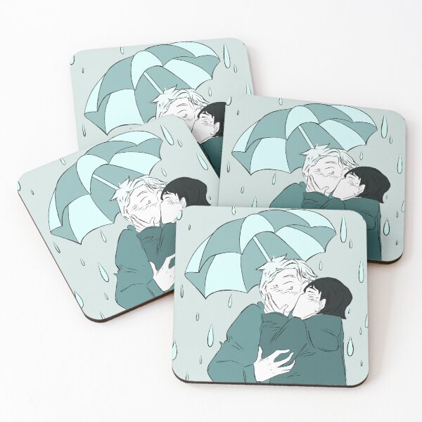Item preview, Nick and Charlie kissing in the rain (Heartstopper) designed and sold by Sophprano.
