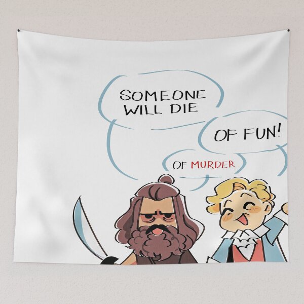 Artikelvorschau, Blackbeard und Bonnet Chibi Unsere Flagge bedeutet Tod entworfen und verkauft von ClothingAL1.