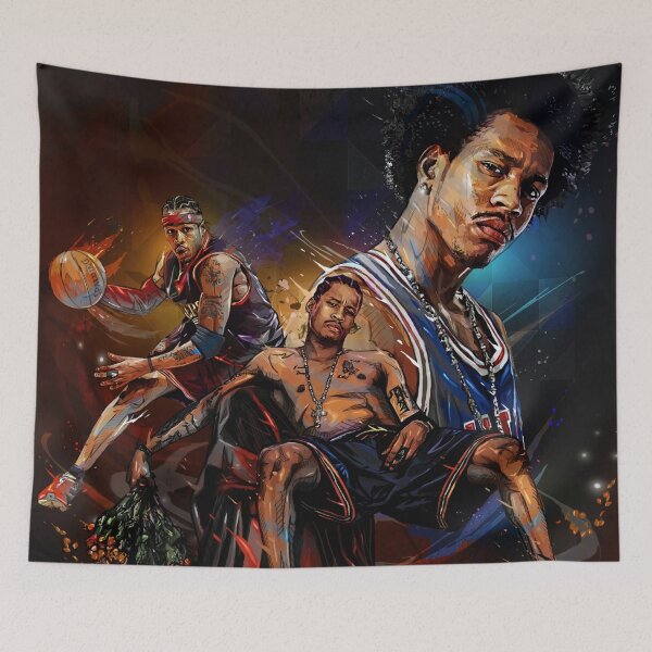 Item preview, Illustration Allen Iverson Wallpaper designed and sold by renicharamel.