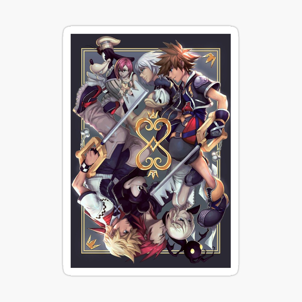 Kingdom Hearts pattern Laptop Sleeve by maidsama