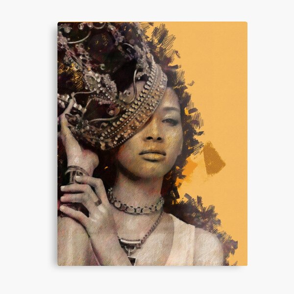 She Wears the Crown Metal Print