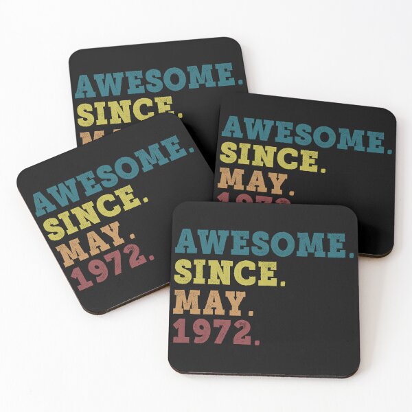 Item preview, Awesome Since May 1972 Retro Vintage 50th Birthday Gift designed and sold by designbychow.