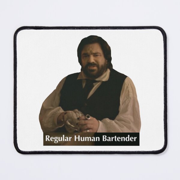 Item preview, regular human bartender (jackie daytona) designed and sold by sirissacgluten.
