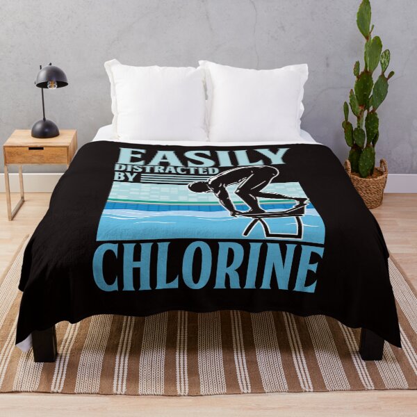 Item preview, Distracted By Chlorine Swimmer Swimming Pool Swim Athlete designed and sold by TomGiantDesigns.