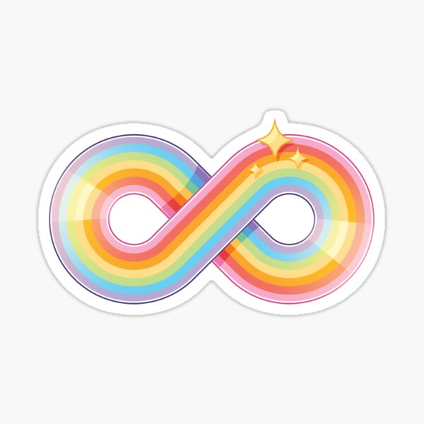 Rainbow Infinity Symbol Sticker