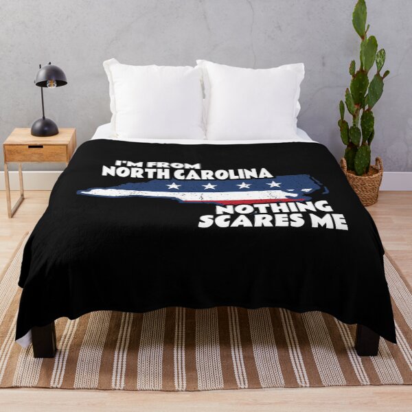 Item preview, Distressed I'm From North Carolina State Nothing Scares Me design designed and sold by Merchking1.
