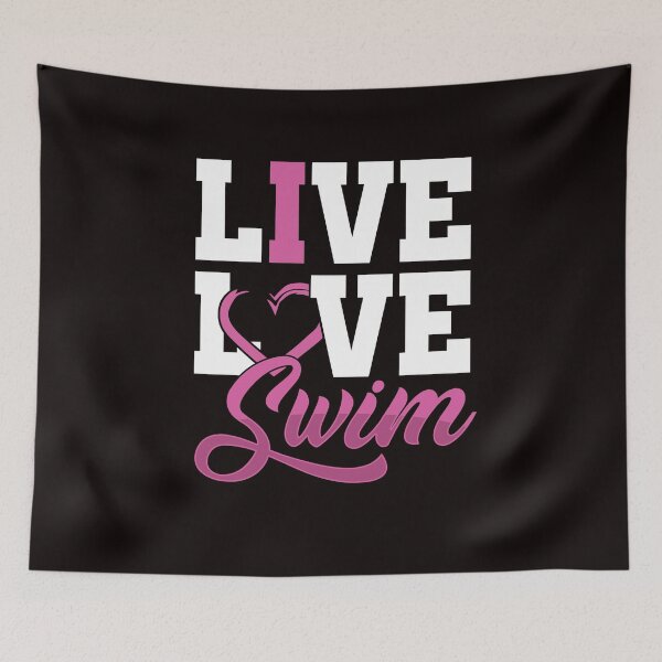 Item preview, Live Swim Love Swimming Indoor Pool Athlete Water Sports designed and sold by TomGiantDesigns.