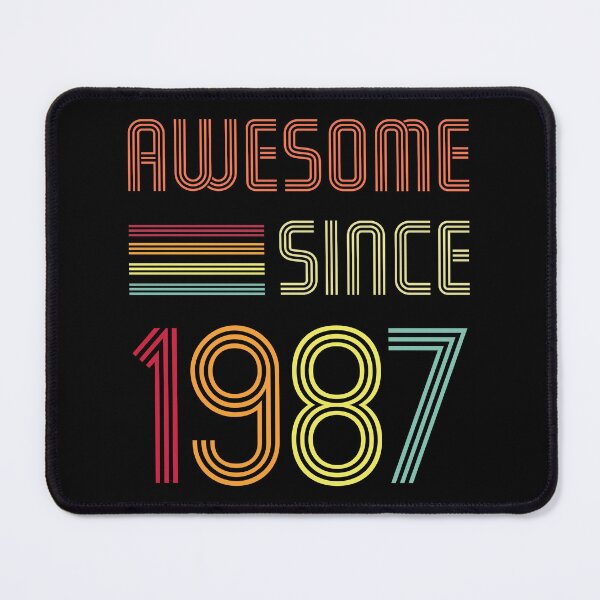 Item preview, Awesome Since 1987 35 years old Birthday Retro designed and sold by Mansn.