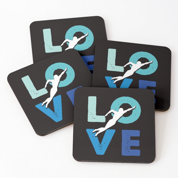 Item preview, Love Swimming Swim Swimmer Athlete Water Sports Instructor designed and sold by TomGiantDesigns.
