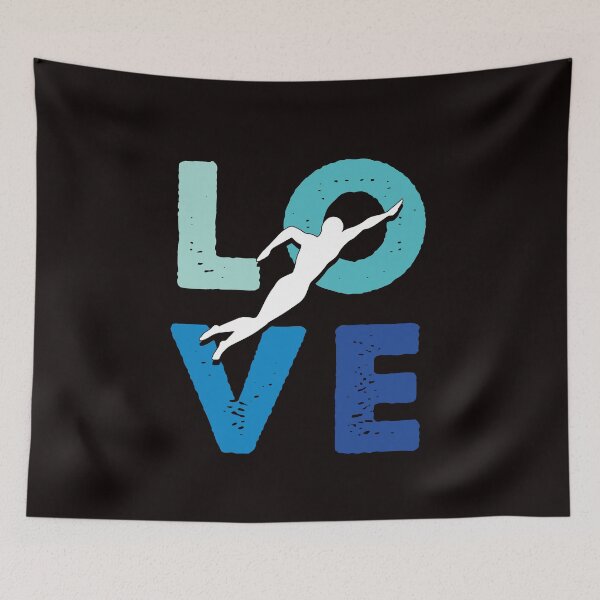 Item preview, Love Swimming Swim Swimmer Athlete Water Sports Instructor designed and sold by TomGiantDesigns.