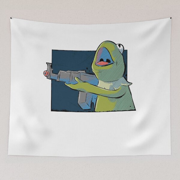 Artikelvorschau, Kermit The Frog Hold Gun Die Muppe.T-Show entworfen und verkauft von ClothingAL1.