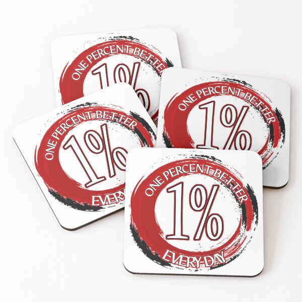 Item preview, One percent better Brush Stroke Logo designed and sold by allpointsdesign.