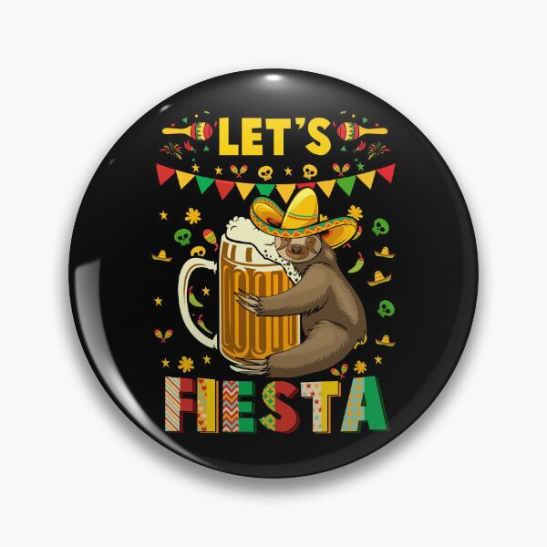 Item preview, Let's Fiesta Sloth Beer Drinking Lover Cinco De Drinko designed and sold by Stephen-Rotter.
