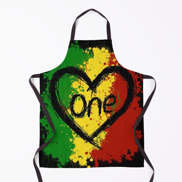 Item preview, Reggae Heart One Love Rasta Reggae Music Jamaica Art designed and sold by DoctorBirdsInk.