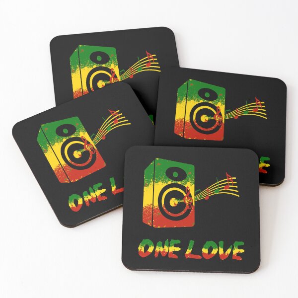 Item preview, One Love Reggae Speaker Box Music Rastafarian Art designed and sold by DoctorBirdsInk.