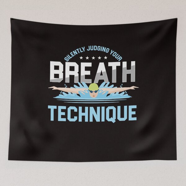Item preview, Breath Technique Swimmer Swimming Pool Freestyle Swim Coach designed and sold by TomGiantDesigns.