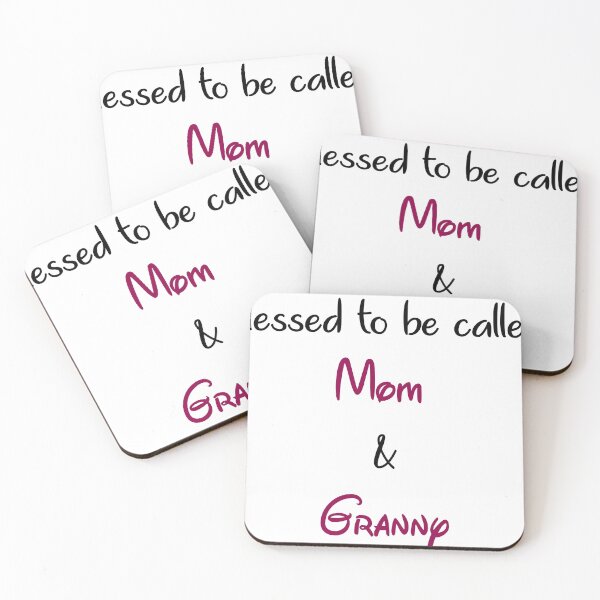 Item preview, blessed to be called mom and granny designed and sold by ikrame-shop.