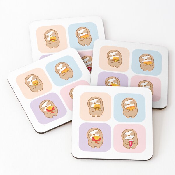 Item preview, Cute Sloth Fast Food Set designed and sold by theslothinme.