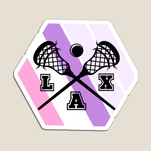 Lville lacrosse sticks typography Magnet for Sale by laxdraws