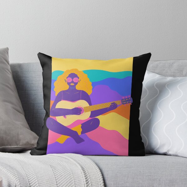 Item preview, Cool Neon Colourful Girl Guitarist Art For MUsic Lovers And Musicians designed and sold by Funwithmusic.