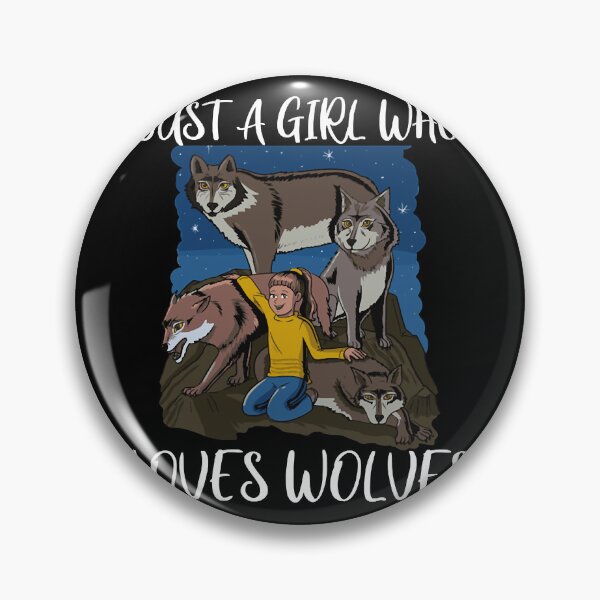 Item preview, Just a girl who loves wolves designed and sold by shopParadiseXOS.