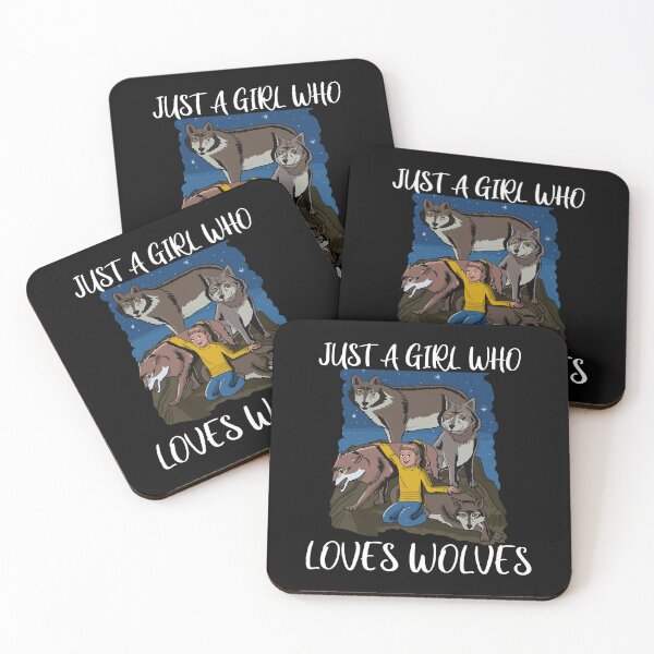 Item preview, Just a girl who loves wolves designed and sold by shopParadiseXOS.