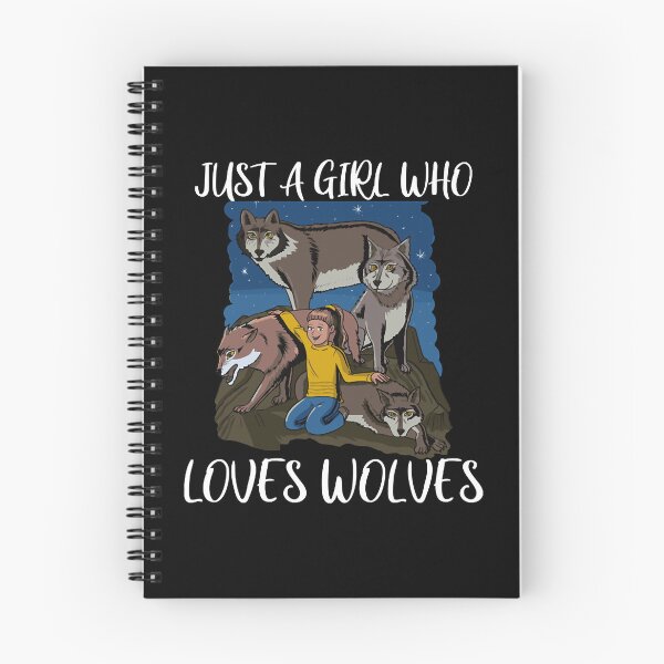 Item preview, Just a girl who loves wolves designed and sold by shopParadiseXOS.