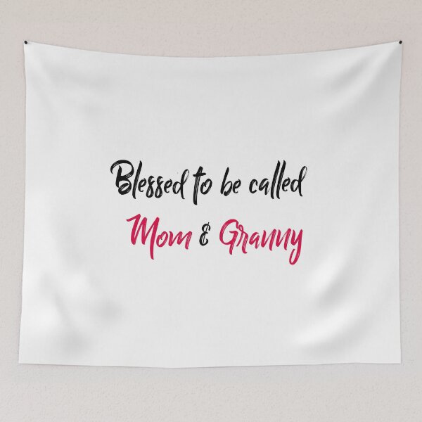 Item preview, blessed to be called mom and granny designed and sold by ikrame-shop.