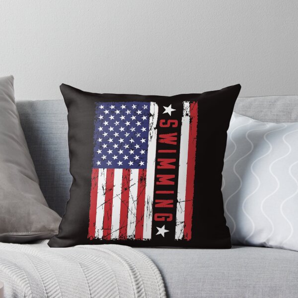 Item preview, Swimming Swim Swimmer Athlete US American Flag Water Sports designed and sold by TomGiantDesigns.