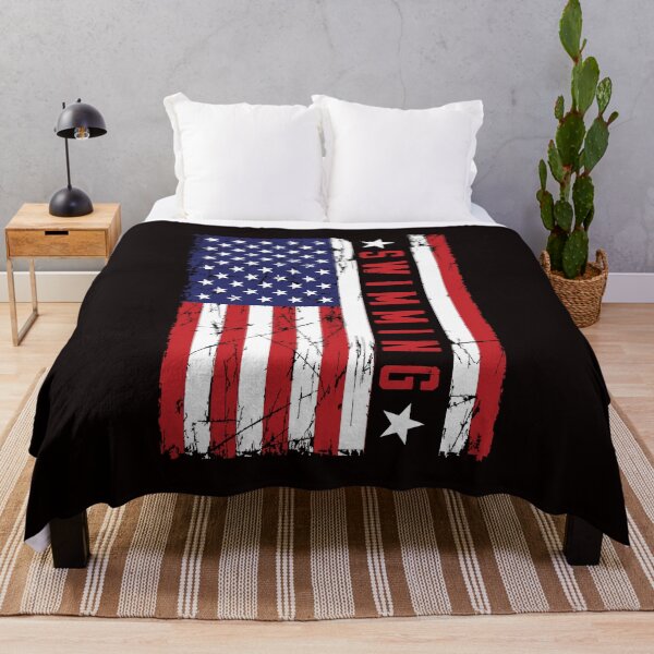 Item preview, Swimming Swim Swimmer Athlete US American Flag Water Sports designed and sold by TomGiantDesigns.