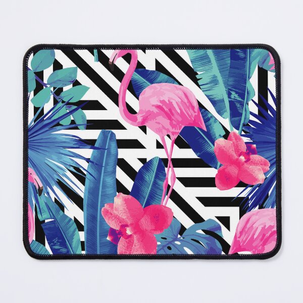 Item preview, Pink Flamingo Tropical Jungle Leaf designed and sold by newburyboutique.