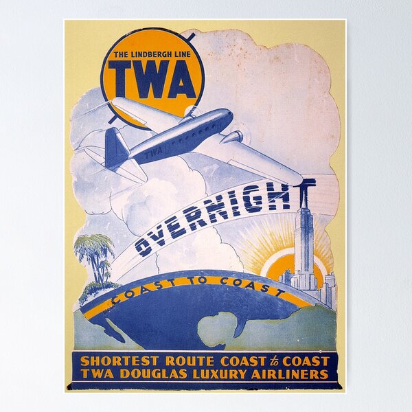 TWA Starstream  Vintage airline posters, Jet age, Twa