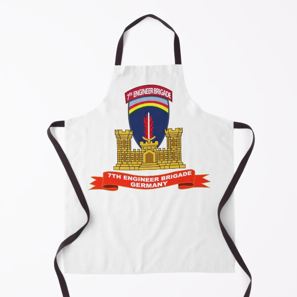 Item preview, 7th Engineer Brigade w Tab - Germany - ENG Br - Ribbon X 300 designed and sold by Military Insignia Products.