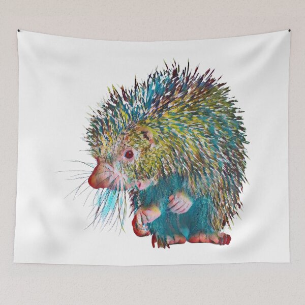 Artikelvorschau, Gemaltes Stachelschwein entworfen und verkauft von ArtCollectables.