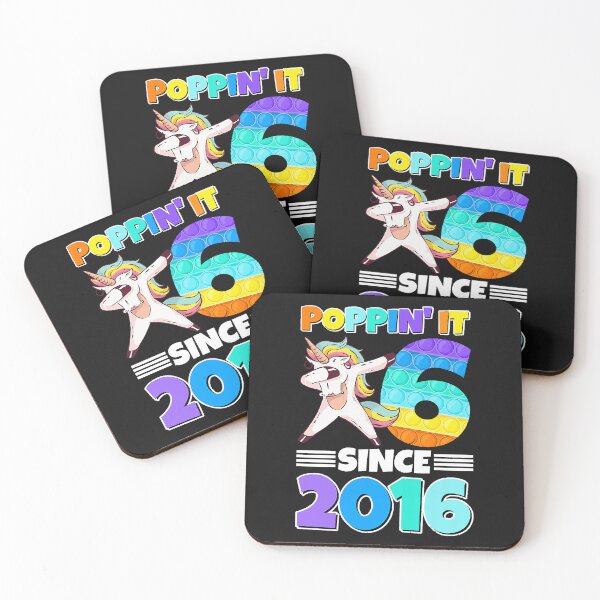 Item preview, Kids 6th Birthday Poppin It Six Since 2016 Unicorn Premium  designed and sold by BrettPorter2612.