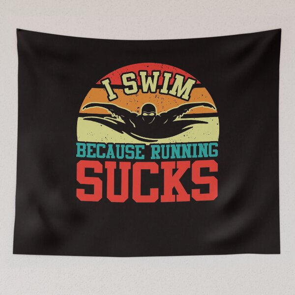 Item preview, Swim Run Runner Swimmer Water Sports Swimming Pool Coach designed and sold by TomGiantDesigns.