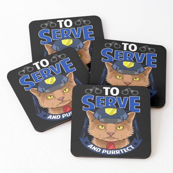 Item preview, To Serve and Purrtect Cute Police Cat T-Shirt designed and sold by AlexisSimons.
