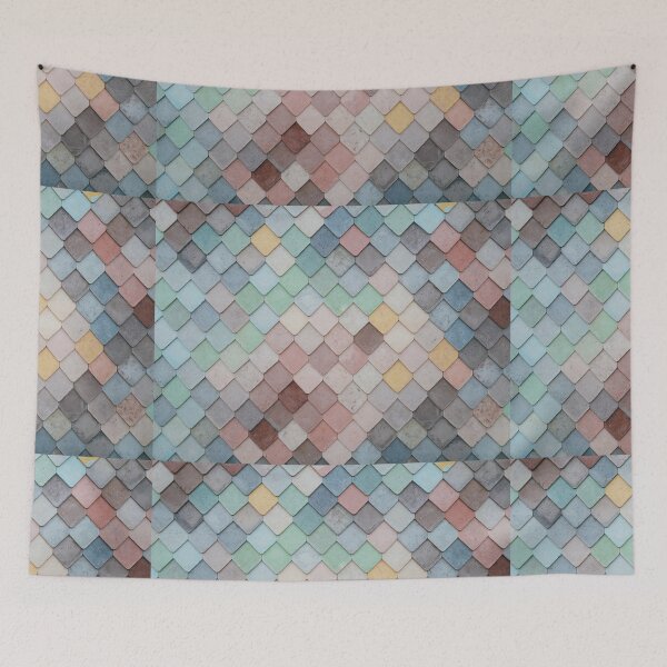 Item preview, Pastel Rainbow Mermaid Pattern designed and sold by newburyboutique.
